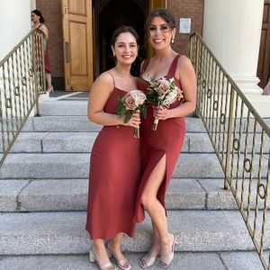 Park and Fifth Terracotta Midi Dress